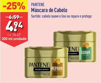 ALDI PANTENE Máscara de Cabelo 300ml promoção