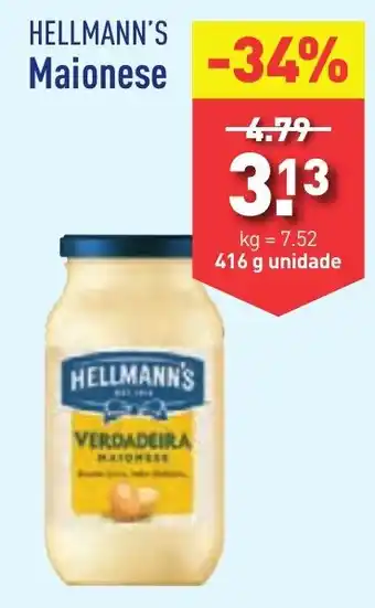ALDI HELLMANN'S Maionese 416g promoção