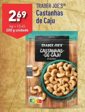 ALDI TRADER JOE'S Castanhas de Caju 200g promoção