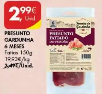 Pingo Doce PRESUNTO GARDUNHA 6 MESES Fatias 150g promoção