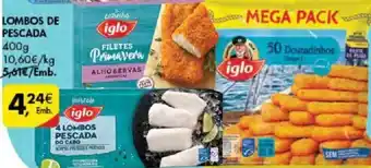 Pingo Doce LOMBOS DE PESCADA 400g promoção