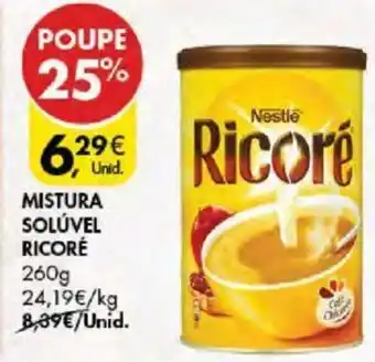 Pingo Doce MISTURA SOLÚVEL RICORÉ 260g promoção