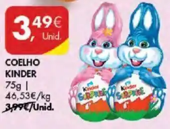 Pingo Doce COELHO KINDER 75g promoção