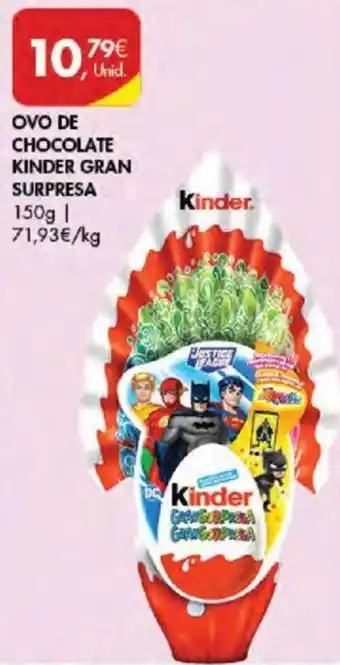 Pingo Doce OVO DE CHOCOLATE KINDER GRAN SURPRESA 150g promoção