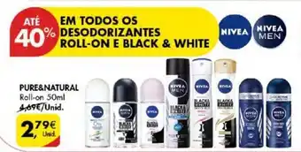 Pingo Doce PURE&NATURAL Roll-on 50ml promoção