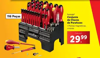 Lidl Parkside Conjunto de Chaves de Parafusos promoção