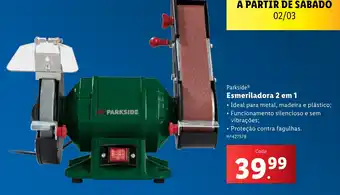Parkside Esmeriladora 2 em 1