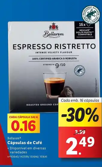 Lidl Bellarom Cápsulas de Café promoção