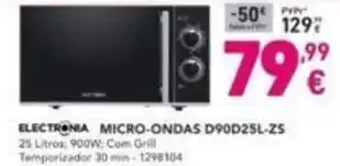Radio Popular ELECTRONIA MICRO-ONDAS D90D25L-Z5 25 Litros: promoção