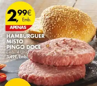 Pingo Doce HAMBURGUER MISTO PINGO DOCE Emb. 4 Unid. promoção