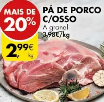 Pingo Doce PÁ DE PORCO C/OSSO A granel promoção