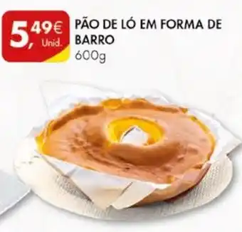 Pingo Doce PÃO DE LÓ EM FORMA DE BARRO 600g promoção