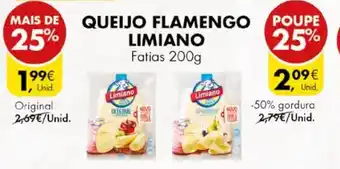 Pingo Doce QUEIJO FLAMENGO LIMIANO Fatias 200g promoção