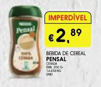 BEBIDA DE CEREAL PENSAL CEVADA EMB: 200 G