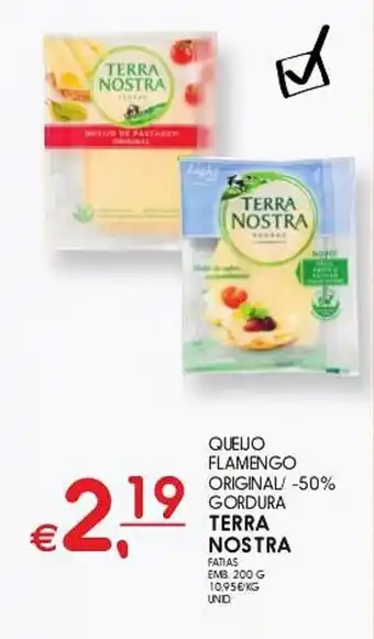QUEIJO FLAMENGO ORIGINAL/ -50% GORDURA TERRA NOSTRA