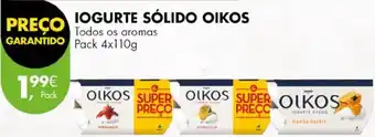 Pingo Doce IOGURTE SÓLIDO OIKOS Pack 4x110g promoção