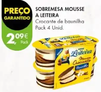 Pingo Doce SOBREMESA MOUSSE A LEITEIRA Pack 4 Unid. promoção