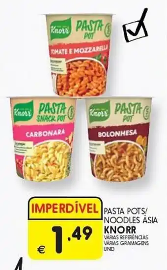Meu Super PASTA POTS/ NOODLES ASIA KNORR promoção