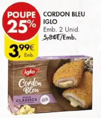 Pingo Doce CORDON BLEU IGLO Emb. 2 Unid. promoção