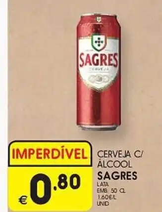 Meu Super CERVEJA C/ ALCOOL SAGRES EMB 50 CL promoção