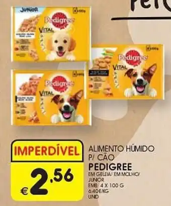 Meu Super ALIMENTO HUMIDO P/ CÃO PEDIGREE EMB. 4X100G promoção