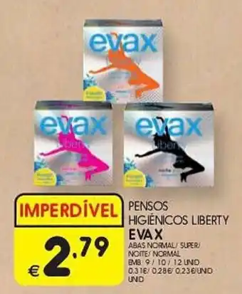 Meu Super PENSOS HIGIENICOS LIBERTY EVAX promoção