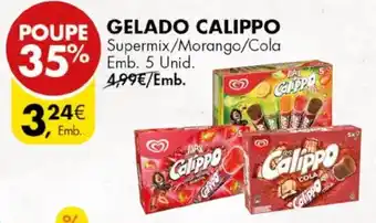 Pingo Doce GELADO CALIPPO Emb. 5 unid promoção