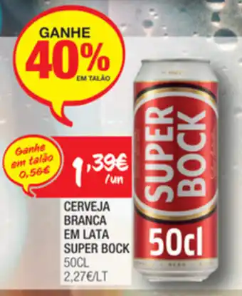 Spar Cerveja Branca em Lata Super Bock 50cl promoção