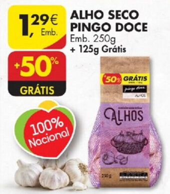 Pingo Doce Alho Seco Pingo Doce 250g promoção