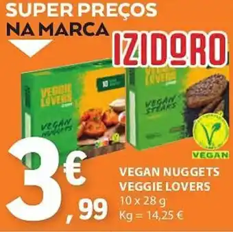 E.Leclerc VEGAN NUGGETS VEGGIE LOVERS 10 x 28 g promoção