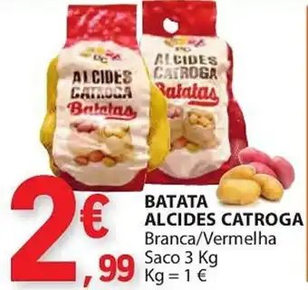 E.Leclerc BATATA ALCIDES CATROGA Branca/Vermelha Saco 3 Kg promoção