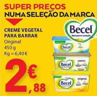 E.Leclerc CREME VEGETAL PARA BARRAR Original 450g promoção