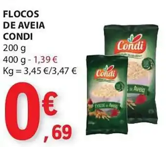 E.Leclerc FLOCOS DE AVEIA CONDI 200g promoção