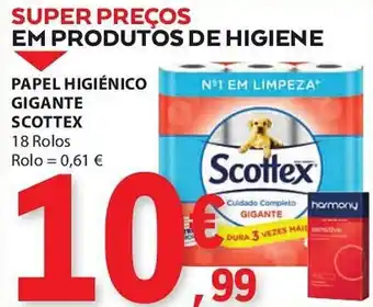 PAPEL HIGIÉNICO GIGANTE SCOTTEX 18 Rolos