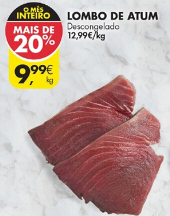 Pingo Doce Lombo de Atum promoção
