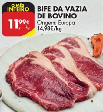 Bife da Vazia de Bovino