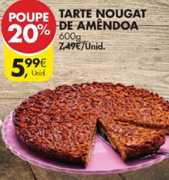 Pingo Doce Tarte Nougat de Amêndoa 600g promoção