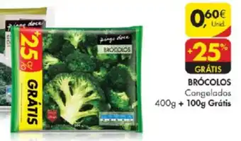 Pingo Doce Brócolos 400g + 100g Grátis promoção