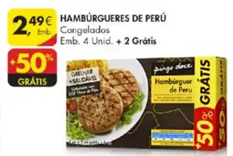 Pingo Doce Hambúrguer de Peru 4 Unid promoção