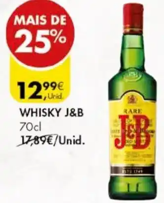 Pingo Doce WHISKY J&B 70cl promoção