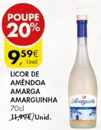 Pingo Doce LICOR DE AMÊNDOA AMARGA AMARGUINHA 70cl promoção