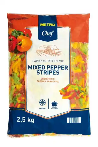 METRO Chef MIX PIMENTOS TIRAS 2,5KG