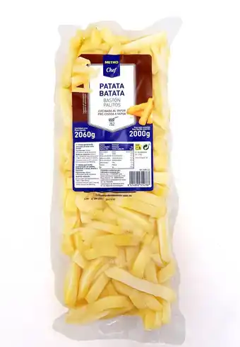 makro Chef Batata Pré-Cozida Palitos 10M 2000G Quinta Gama (Bls)