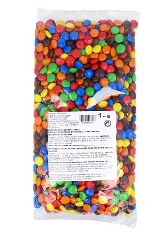 Makro Drageias Chocolate Cores 1Kg promoção