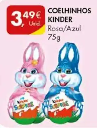 Pingo Doce COELHINHOS KINDER Rosa/Azul 75g promoção