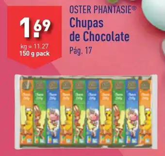 ALDI Oster Phantasie Chupas de Chocolate promoção