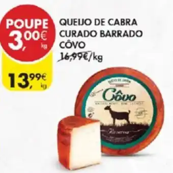 Pingo Doce Queijo de Cabra Curado Barraado Côvo promoção