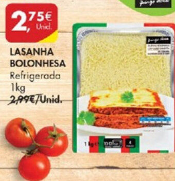 Pingo Doce Lasanha Bolonhesa 1kg promoção