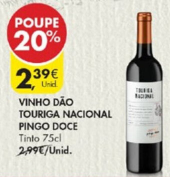 Pingo Doce Vinho Dão Touriga Nacional Pingo Doce 75cl promoção