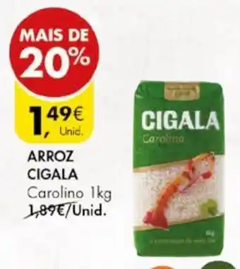 Pingo Doce ARROZ CIGALA Carolino 1kg promoção